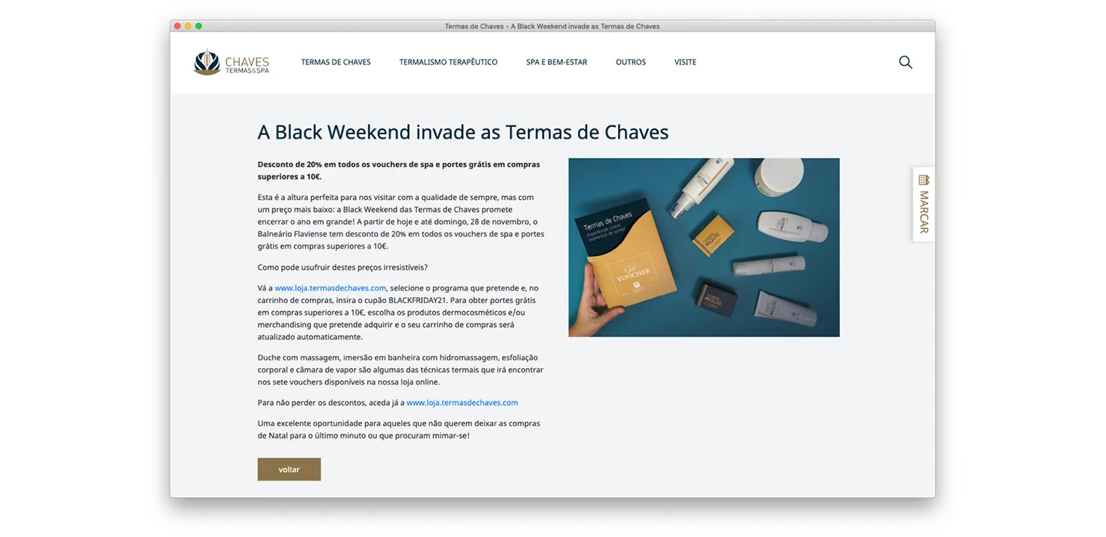 Termas de Chaves - Site