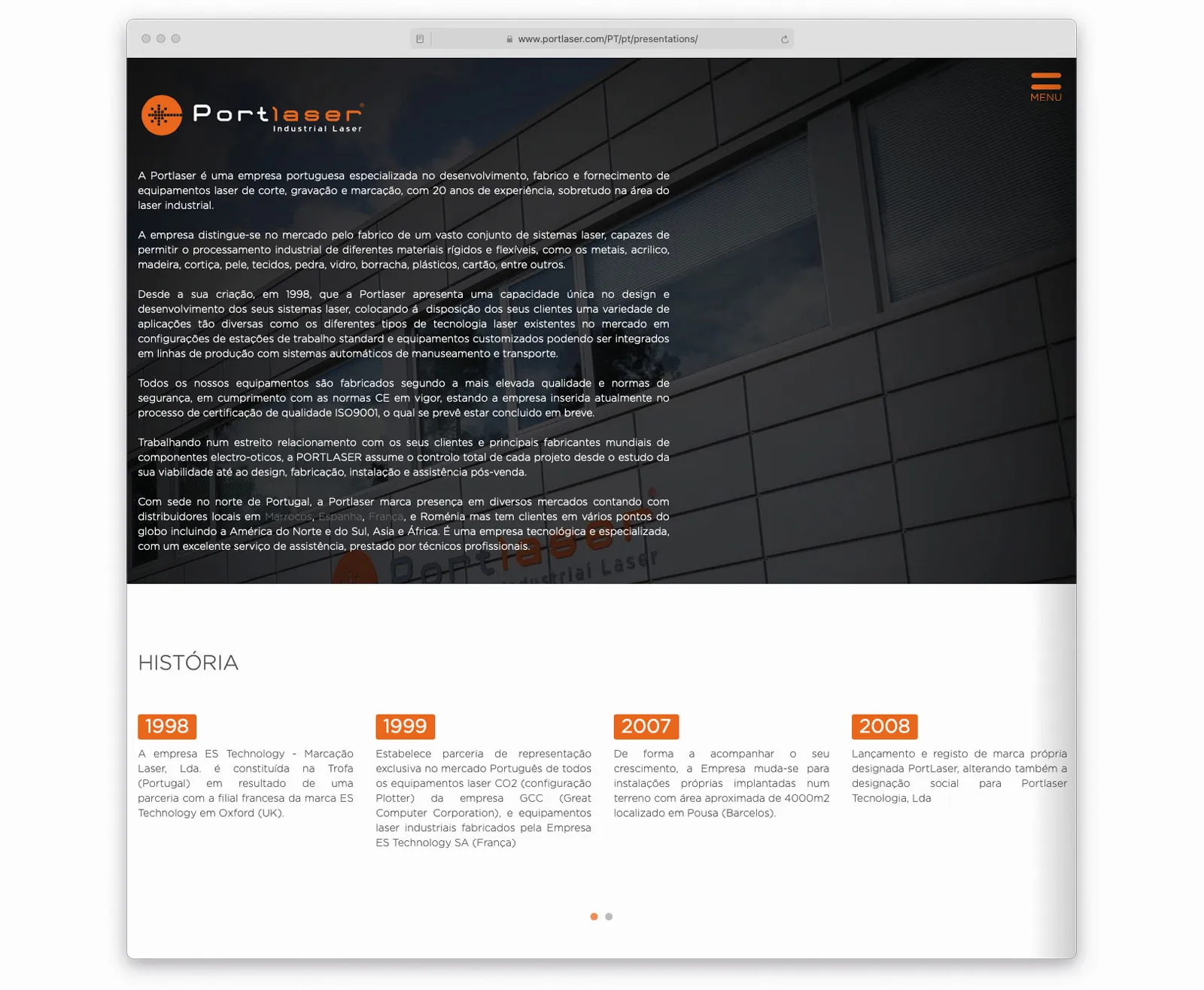 Website PortLaser